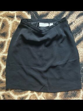 Express Black Pencil Skirt with V-Waistline